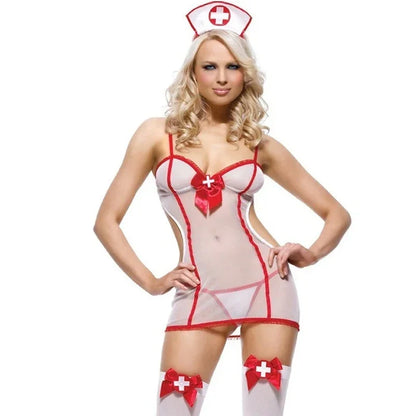 Seductive Nurse Costume - Exotic Lingerie for Role Play and Cosplay