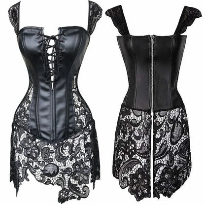 Plus Size PU Leather Pole Dance Lingerie for Women - Elegant Erotic Costumes and Underwear